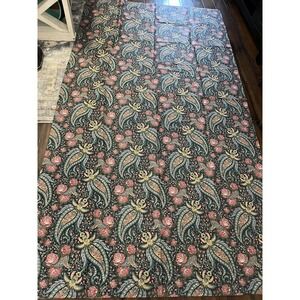 VTG Laura Ashley Portobello Floral Fabric Drapery Upholstery Cotton 8'x9' 1990's